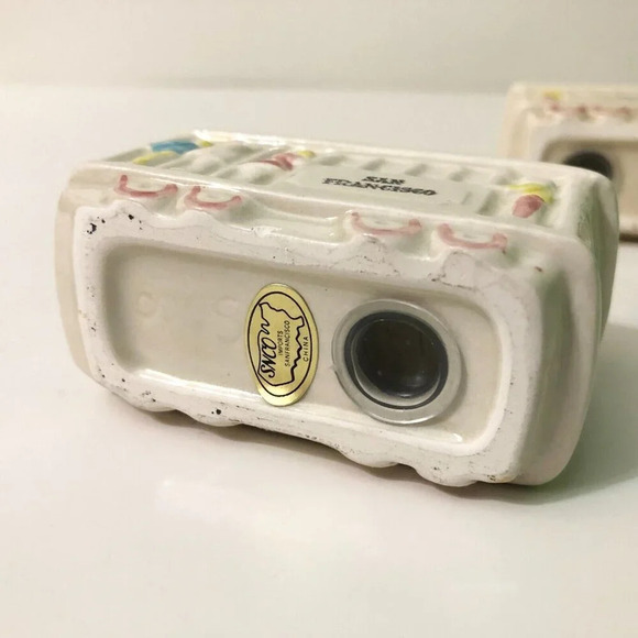 Vintage SNCO  Imports San Francisco Trolley Car Salt And Pepper Shakers - Picture 7 of 16